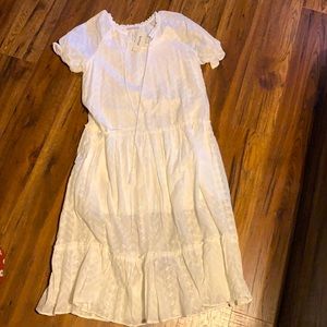 White eyelet dress